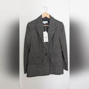 ZARA- Herringbone Wool Blazer (XS/S)